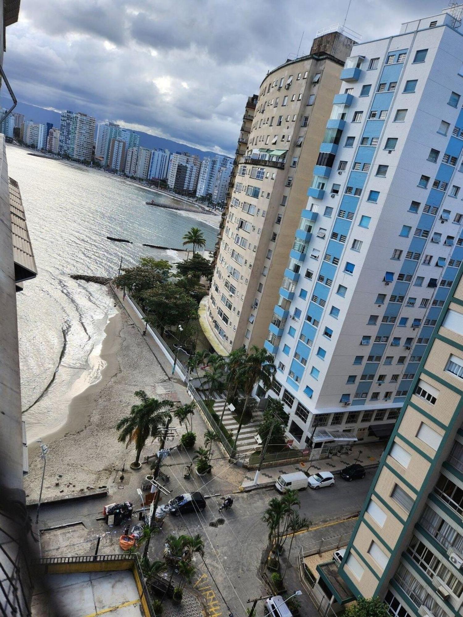 Ape Pe Na Areia 3Quartos/2Vagas Apartment Sao Vicente  Bagian luar foto